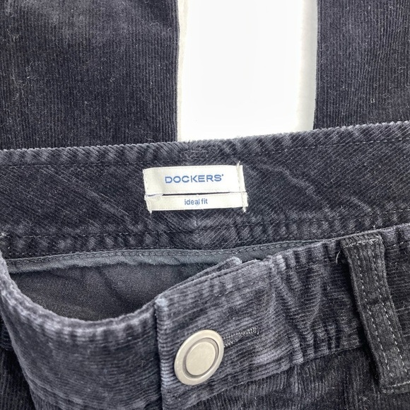 Dockers Black Ideal Fit Corduroy Pants - Picture 2 of 4